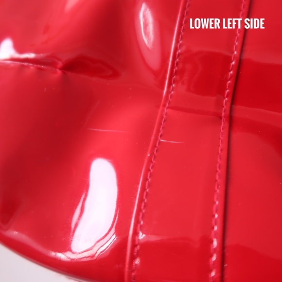 Victoria’s Secret Vinyl Bag w Bow Decor - Picture 9 of 10